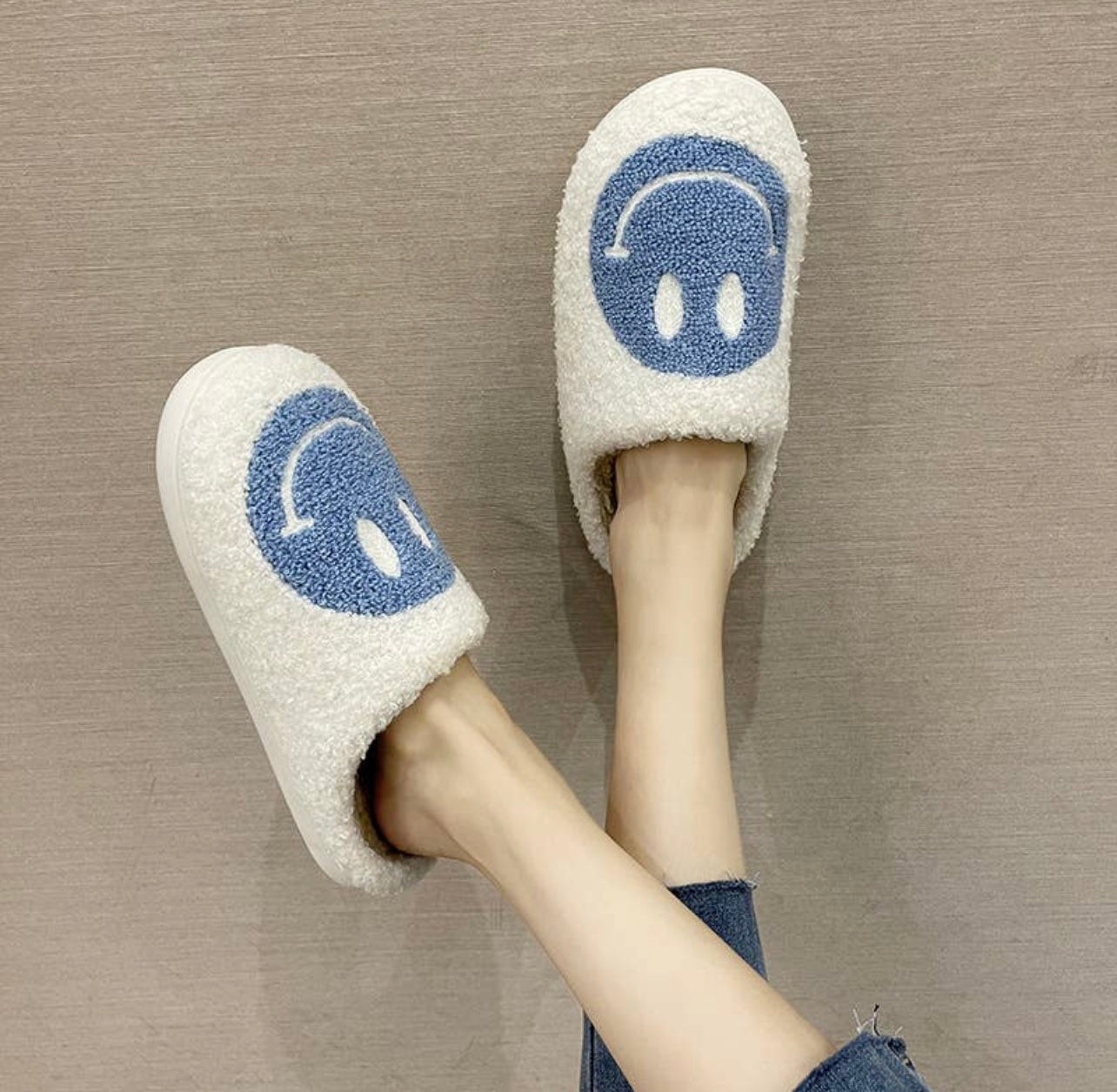 Smiley Face slippers (3 color options)