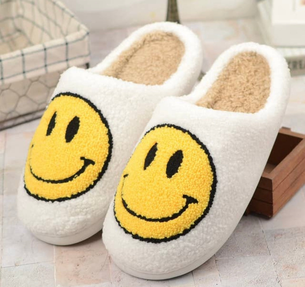 Smiley Face slippers (3 color options)